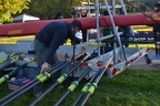 Aaron adjusting inboard